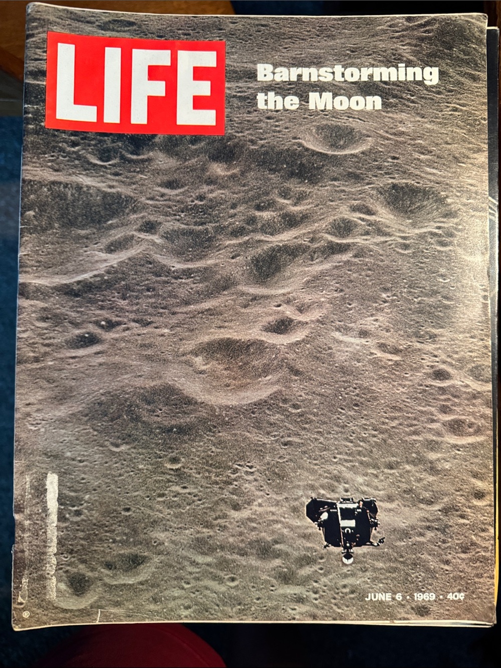 LIFE Magazine "Barnstorming the Moon" Cover — Vintage Space Issue